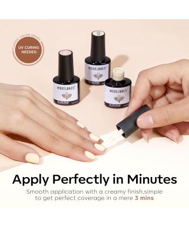 Modelones Nude Gel Nail Polish Set - 6 Colors for Manicure & Nail Art - Skin Tone Soak Off Gel Kit - Perfect Gift - Buy Online on SooperMarket.com
