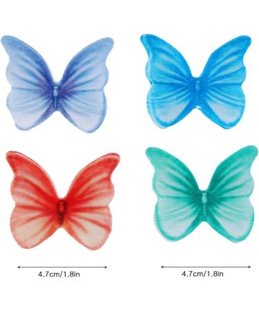 48Pcs Edible Wafer Paper Butterflies Cupcake Topper Cake Decorations Mix Edible Rice Paper Paper Cake Dessert Toppers Party Cake Decorations for Birthday Party Baby Shower Wedding Mix a - Buy Online on SooperMarket.com