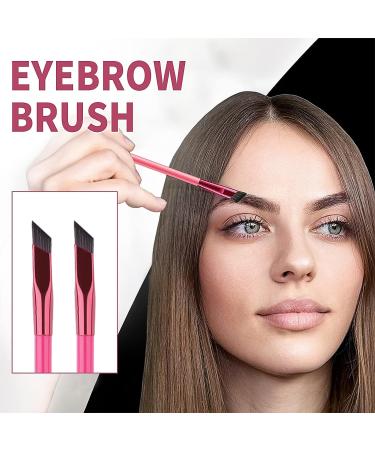 2 Pcs Multi-Function Angled Eyebrow Brushes for Perfect Brow Contouring - Professional and Precise Tools - Buy Online on SooperMarket.com