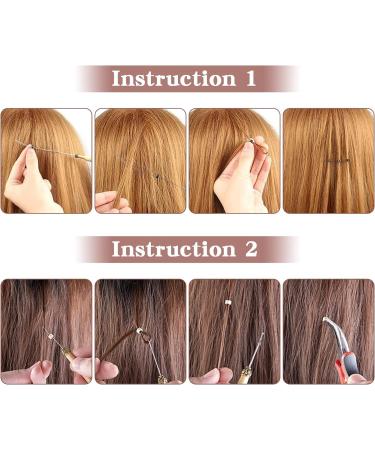 Vlasy 200 Pcs Silicone Micro Rings for I Tip Hair Extensions 4mm Micro Nano Beads Micro Links Hair Beads (Light Brown) Micro-4mm-200Pcs Light Brown - Buy Online on SooperMarket.com