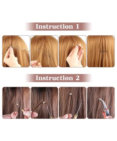 200Pcs 4mm Silicone Lined Micro Ring Beads for Hair Extensions - Brown | 5 Color Options Available - Buy Online on SooperMarket.com