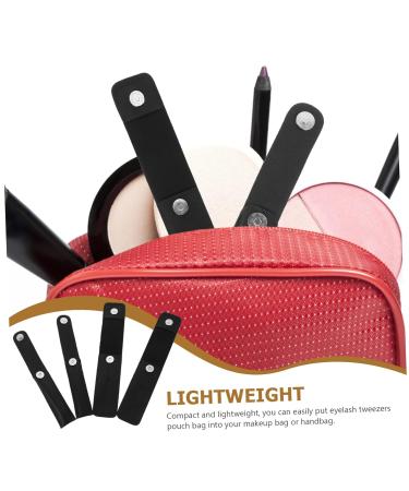 Stahad 4-Piece Storage Bag for Tweezers | Beauty Tools Organizer | Makeup Container & Etui Tool for Eyelashes | 22x4x0.8cm Black - Buy Online on SooperMarket.com