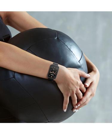 kwmobile Cover Comaptible with Xiaomi Mi Band 7 Pro (Set of 2) -Tempered Glass with Plastic Frame - Black/Transparent black / transparent - Buy Online on SooperMarket.com
