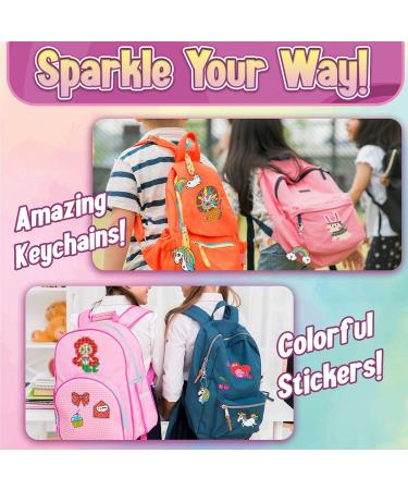 Innofans Diamond Painting Stickers Kit for Kids - 27 Water Bottle Stickers & 3 Keychains - Kids Crafts Ages 4-12 - Gem Art Stickers - Buy Online on SooperMarket.com