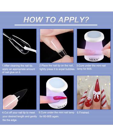 MEKK Mini UV Nail Lamp 16W Portable LED Nail Dryer - Professional Nail Art Tools (Blue) - Buy Online on SooperMarket.com