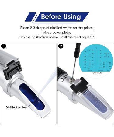 Frost Protection Refractometer | 4-in-1 Coolant & Battery Acid Tester | Check Freezing Points -50 C - Buy Online on SooperMarket.com