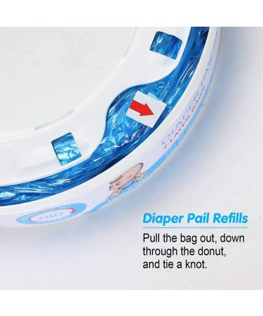 Diaper Pail Refill Bags - Enhanced Odor Control Diaper Refills (8 Pack) - Buy Online on SooperMarket.com