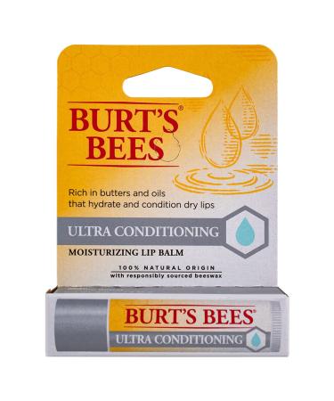 Burt's Bees Lip Balm Ultra Conditioning with Kokum Butter 0.15 oz (Pack of 4) 0.15 Ounce (Pack of 4)