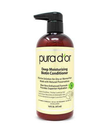 Pura D'or Deep Moisturizing Biotin Conditioner 16 fl oz (473 ml)