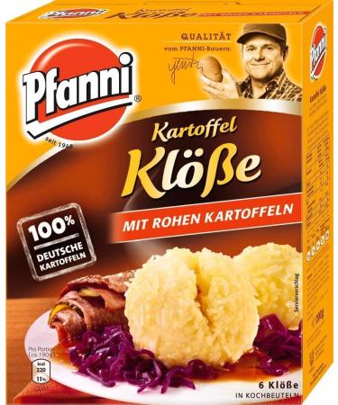 Pfanni Potato Dumplings with Raw Potatoes (Kartoffel Kl ße mit Rohen Kartoffeln) 200g