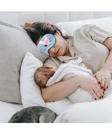 Buy NOLITOY 2pcs Printed Sleep Mask - Hot Cold Eye Patch & Blindfolds for Travel Naps | Silk Adjustable Goggles for Ultimate Comfort - Buy Online on SooperMarket.com