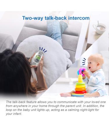 VTech DM221-2 Audio Baby Monitor with 1,000 ft Range, Sound-Alert, Intercom, Night Light, 2 Parent Units - White - Buy Online on SooperMarket.com