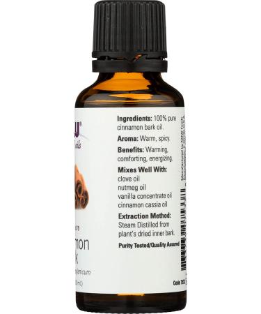 Now Foods Cinnamon Bark Essential Oil 1 oz | Natural Aromatherapy & Wellness - Buy Online on SooperMarket.com