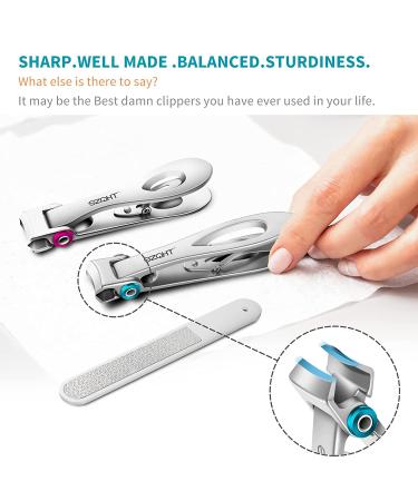 SZQHT Extra Wide Jaw Opening Nail Clippers for Thick Nails - Professional Ingrown Toenail & Fingernail Cutter - Manicure Pedicure Set for Men & Women - Buy Online on SooperMarket.com
