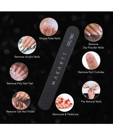 Makartt Ballerina Nails Set - 500 Clear False Nail Tips with Nail Glue for Acrylic Press On Nails - Full Cover Coffin Soak Off Tips and Nail File - Nails Art Kit for Women - Buy Online on SooperMarket.com