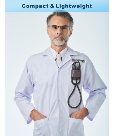 Premium Genuine Leather Stethoscope Holder | Durable & Magnetic Closure for Doctors & Nurses | Easy Access Design - Brown - Buy Online on SooperMarket.com