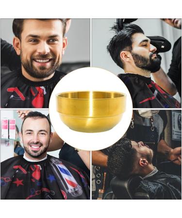 Angoily 3pcs Foam Dishwasher Tool - Man Face Stainless Steel Hairdressing Accessory Set - Golden 9x9x4.9CM - Buy Online on SooperMarket.com
