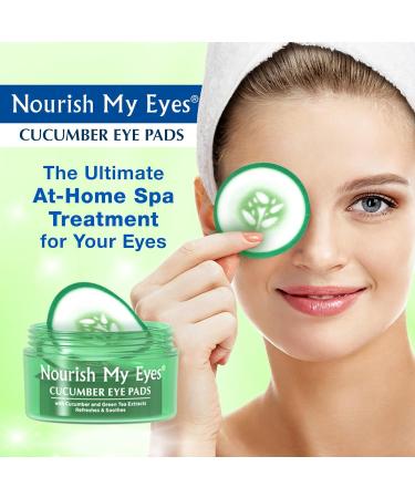 Fran Wilson Nourish My Eyes Cucumber and Green Tea Pads - 36 Pads | At-Home Spa Treatment for Puffiness | Revitalize Your Eyes | Easy-to-Use Eye Pads for Dark Circles (Pack of 3) - Buy Online on SooperMarket.com