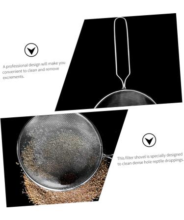 GANAZONO 2pcs Pet Sand Shovel para Pecera Fine Sand Sifter Fish Silver Barbed Wire 26x14cmx2pcs Silverx2pcs - Buy Online on SooperMarket.com