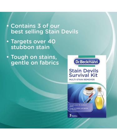 Dr. Beckmann Stain Devils Survival Kit - 2 x 50ml, 1 x 50g Stain Remover Set - Buy Online on SooperMarket.com