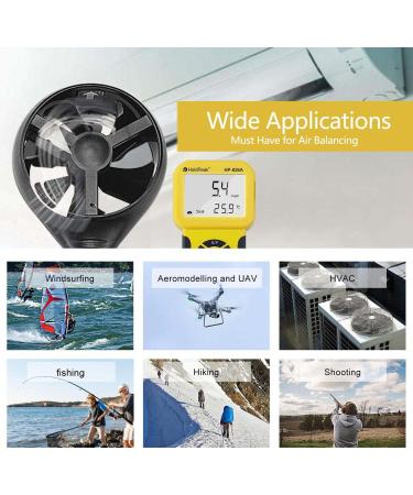 Holdpeak 826A Digital Wind Speed & Temperature Meter | Data Logger | International Shipping Available - Buy Online on SooperMarket.com