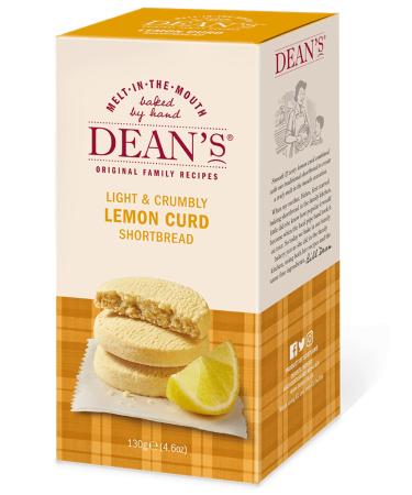 Deans Scottish Lemon Curd Shortbread Biscuit - 130g Pack Luxury Lemon Curd Shortbread Rounds. Great Flavour & Texture For Dunking In Tea/Coffee. Slowly Baked By Hand To An Original Scottish Recipe