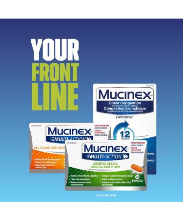 Mucinex Chest Congestion Guaifenesin 600 mg Tablets Expectorant (Cough Medicine) 20 Count - Buy Online on SooperMarket.com