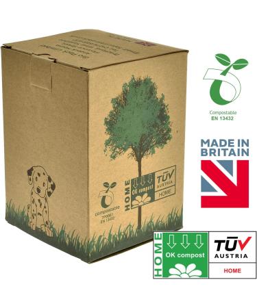 The Deggie 100% Home Compostable Dog Poop Bags - Made in UK 240 Bags (16 Rolls) Biodegradable Corn Starch Dogs Poo Bag EN 13432 Certificated Doggy Waste Bag 240 count (Pack of 1) - Buy Online on SooperMarket.com