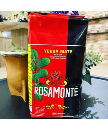 Yerba Mate Rosamonte Traditional 0.5kg Stainless Steel Tea Set | Kalebasse & Bombilla - Premium Mate Experience - Buy Online on SooperMarket.com