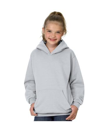 Hanes Boys' Eco Smart Pullover Hoodie Medium Ash