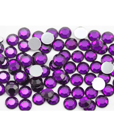 KraftGenius Allstarco 10mm SS48 Purple Amethyst Self Adhesive Acrylic Rhinestones - 250PCS Stick On Body Jewels for DIY Crafts - 5 Sheets - Buy Online on SooperMarket.com