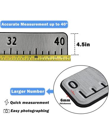 40in EVA Foam Fish Measuring Ruler with Self-Adhesive Backing - Fishing Kayak Accessory - Light Grey - Buy Online on SooperMarket.com