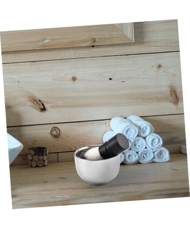 Beavorty 2 STK Impact Bowl Tools for Men | Stainless Steel Shaving Soap Container | Rabbit Ears Bubble Bowl for Home Shaving | 7.3x5cm Silver - Buy Online on SooperMarket.com
