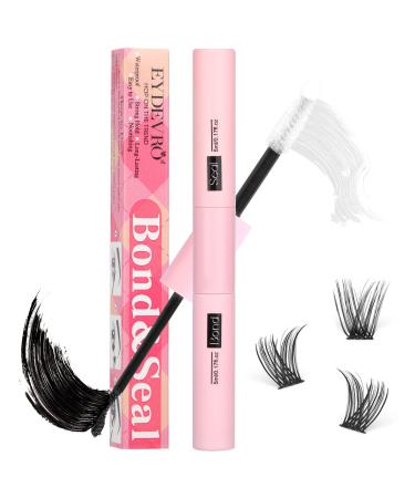 Lash Bond and Seal Lash Clusters Glue DIY Eyelash Extensions Adhesive Individual Lash Glue for Sensitive Eyes  Strong Hold 48 Hours & Latex Free  by EYDEVRO