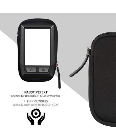 Honju Bike Wet Pocket for Bosch Kiox/Kiox 300 - E-Bike Display Bag Scratch & Dirt Protection High-Quality Zipper - Black - Buy Online on SooperMarket.com