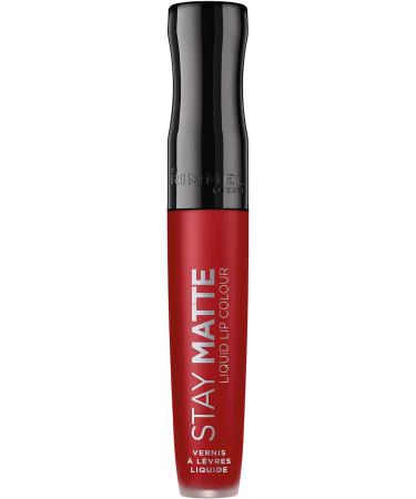 Rimmel London Stay Matte Liquid Lip Colour 500 Fire Starter 5.5ml - Long-Lasting Matte Finish (Pack of 1) - Buy Online on SooperMarket.com