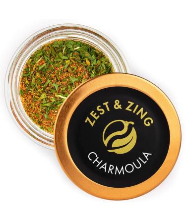 Zest & Zing Charmoula 20g - Premium Spice Blends by ZEST & ZING. Fresher Convenient Stackable Spice Jars.