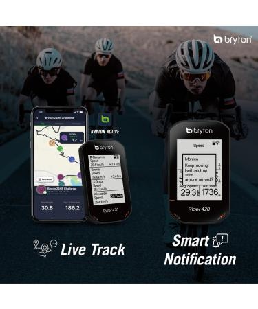 Buy Bryton Rider 420 Wireless GPS Bike Computer - Route Tracking Street Navigation & Multi-Language Support - Buy Online on SooperMarket.com