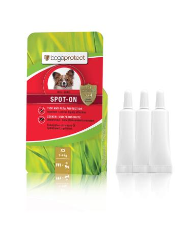 BogaProtect Spot on Dog - Flea and tick protection for dogs - 1-4 kg - ticking means for dogs - natural tick protection for dogs - UBO0350 - stock XS (1-4 kg)