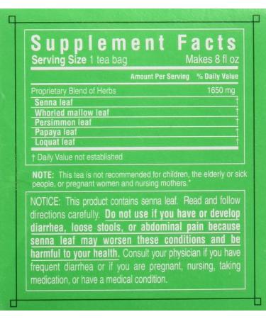 Triple Leaf Tea Ultra Slim Herbal Tea - Caffeine-Free, 20 Bags (1.4 oz) - Weight Management - Buy Online on SooperMarket.com