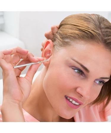 Professional 2 Sets Ear Pick Kit | Metal Spatula & Cleaning Tweezers | Ear Wax Picking Tools for Spiral Ear Spoon | Ear Wax Scoop Cleaner - Buy Online on SooperMarket.com