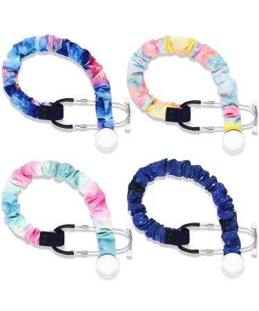 4 Pieces Stethoscope Covers with Removable Tube Handmade Stethoscope Accessories for Nurses Doctors (Starry Sky)