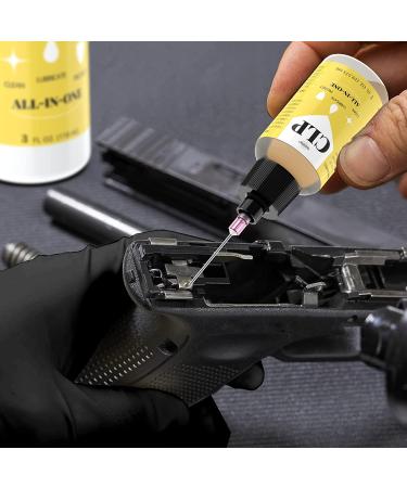 Qucship Gun Cleaning Kit - Multi-Purpose CLP Gun Cleaner & Lubricant Set - 2oz & 1oz Needle Oiler - Protects & Lubricates Firearms - Buy Online on SooperMarket.com