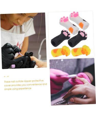 Beavorty 30 pcs Dead Skin Shears Protective case Pedicure Scissor Cover Cuticle Trimmer Cover Embroidery Scissors Cover paw Shape Protective Cases Nail Tool Modeling Silica Gel Safety Gear - Buy Online on SooperMarket.com