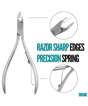 Trim Cuticle Nipper - Professional Stainless Steel Cuticle Remover for Manicure & Pedicure | High-Quality Nail Care Tool for Toenails & Fingernails - Buy Online on SooperMarket.com