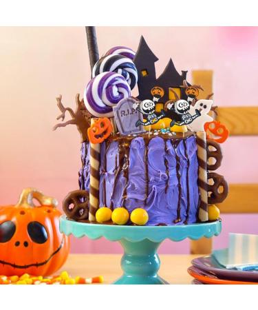 Halloween Cake Toppers | Little Pumpkin Cake Wrappers Picks Set - Pumpkin Cake Topper Pumpkin Cupcake Picks Fall Theme Cupcake Decorations for Baking Cups Fecfucy - Buy Online on SooperMarket.com