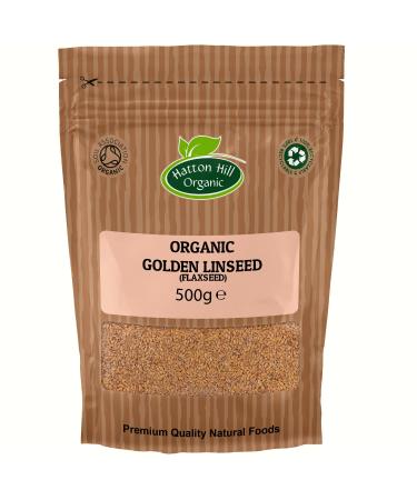 Organic Golden Linseed (Flaxseed) 500g by Hatton Hill Organic - Certified Organic