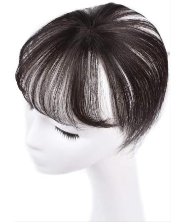 100% Real Human Hair Mini Fringe 3D Clip in Air Bangs Topper Cover fof Women Natural Looking One Piece Clip in Fringe Air Bangs Hair Extensions/909 - Buy Online on SooperMarket.com