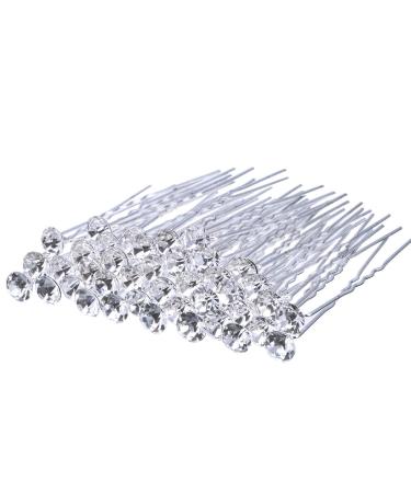 40 Pack Bridal Wedding Hair Pins Rhinestone Hair Clips Accessories for Women and Girls (Style A)