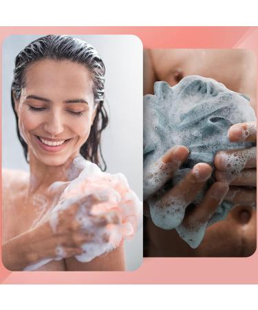 24 Pcs Soft Net Body Scrubber Sponge Balls - Bath Shower Loofahs Bulk for Kids, Men, and Women - Buy Online on SooperMarket.com